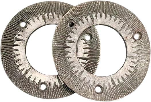 Gdrasuya10 2Pcs Grinding Sheets, Grinding Discs, Grinding Plates for 3000W 110V Electric Grain Mill Heavy Duty Commercial Grain Grinder Machine