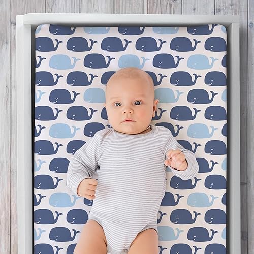 Miniatura 3 de The Peanutshell Juego de 3 fundas para cambiador de bebé niña o niño, funda ultra suave para cambiador de bebé, se adapta a almohadillas estándar