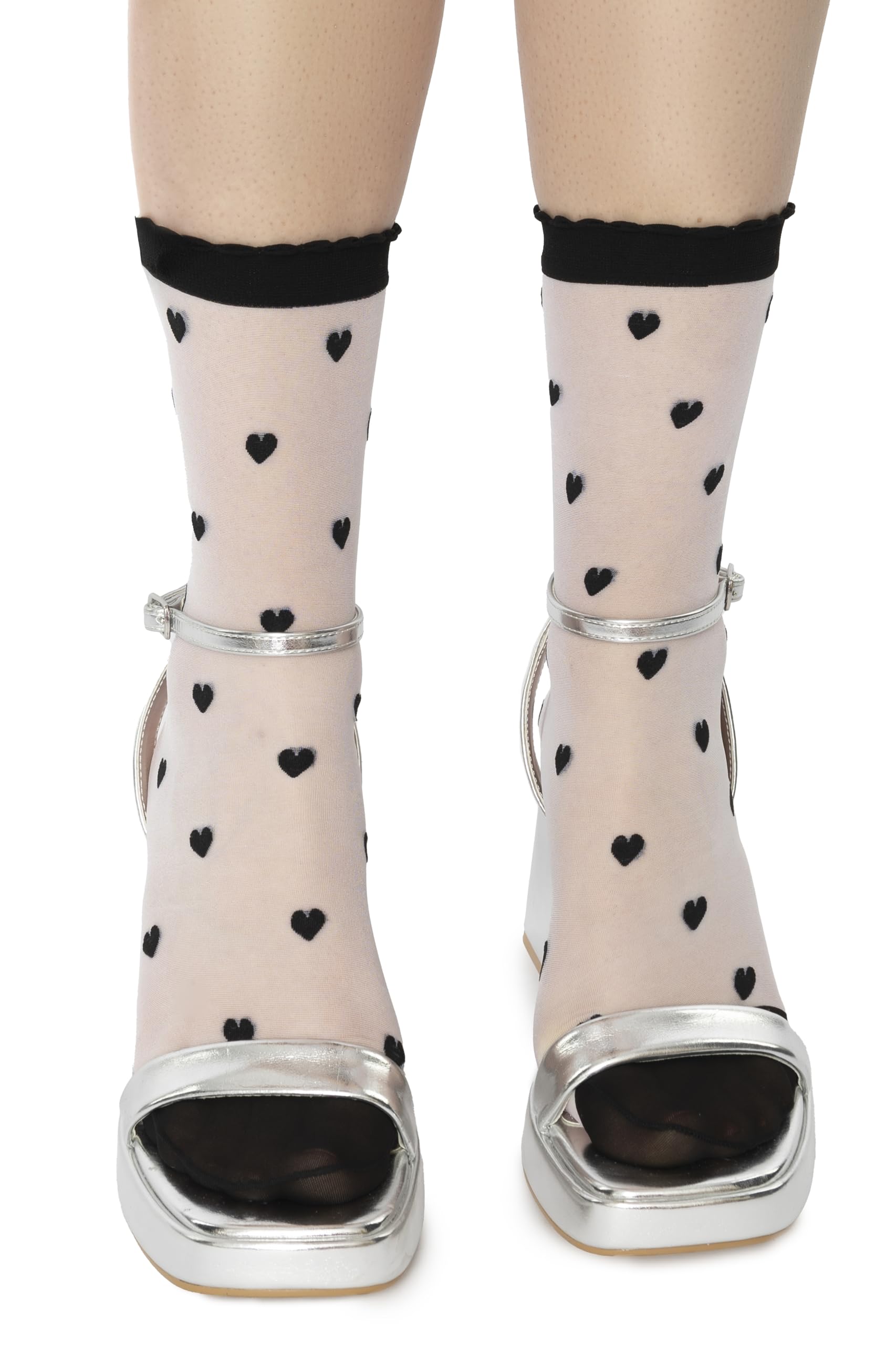 Chaussettes Transparentes Femme MANA MANA - Design Original Italien - Polyamide/Élasthanne