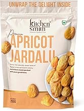 KitchenSmith Apricot Jardalu - 250gm | Exotics Apricots Dry Fruits, Seedless Apricots & Jardalu | Naturally Sourced, No Added Sugar, Rich In Vitamins & Juicy (Air Tight Pouch)
