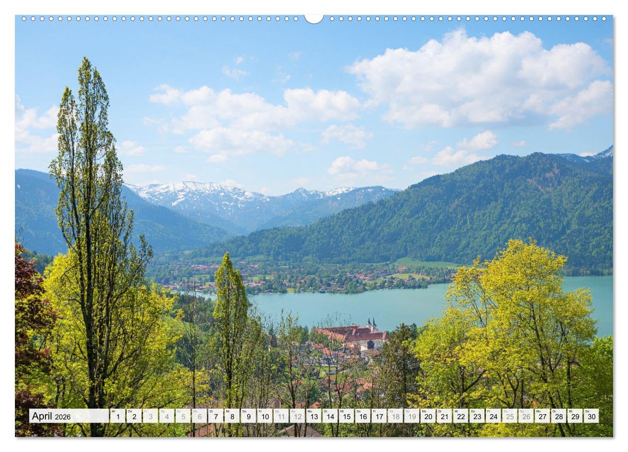 Es is so schee am Tegernsee (hochwertiger Premium Wandkalender 2026 DIN A2 quer), Kunstdruck in Hochglanz: Impressionen rund um den Tegernsee (CALVENDO Natur)