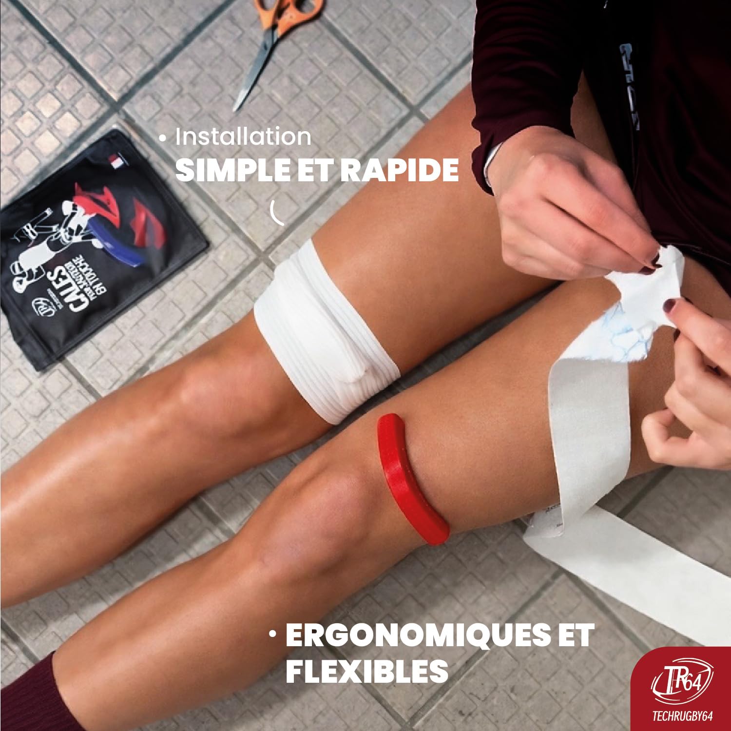 Support de Touche Rugby- Cales de Touche Rugby – Support de Lift pour Sauteur – Fabriqué en France – Paire- Lifting Pad Lineout modèle Banane S