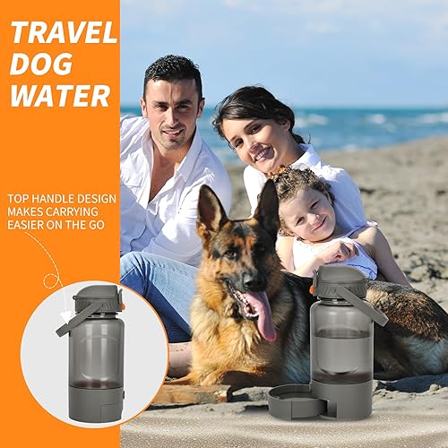 Miniatura 5 de Dispensador de agua portátil para perros de 50 onzas, dispensador de agua para perros para uso portátil, lo que permite una fácil hidratación