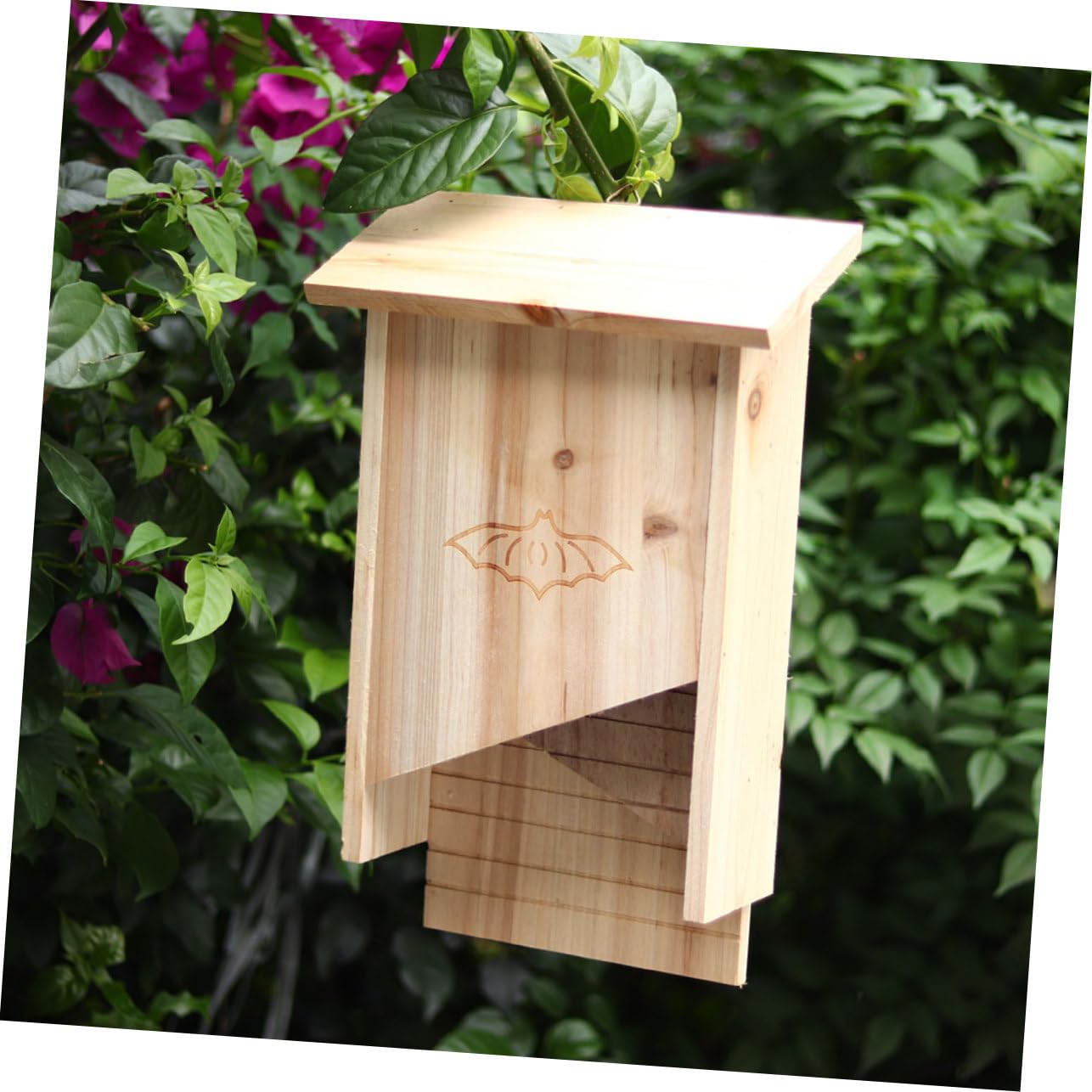 Outdoor Fledermaushaus Aus Wetterbeständiger Bat Shelter Für Garten Und Hinterhof Praktisches Nistkasten-Design Einfach Zu Transportieren Bedienen Für Tierliebhaber