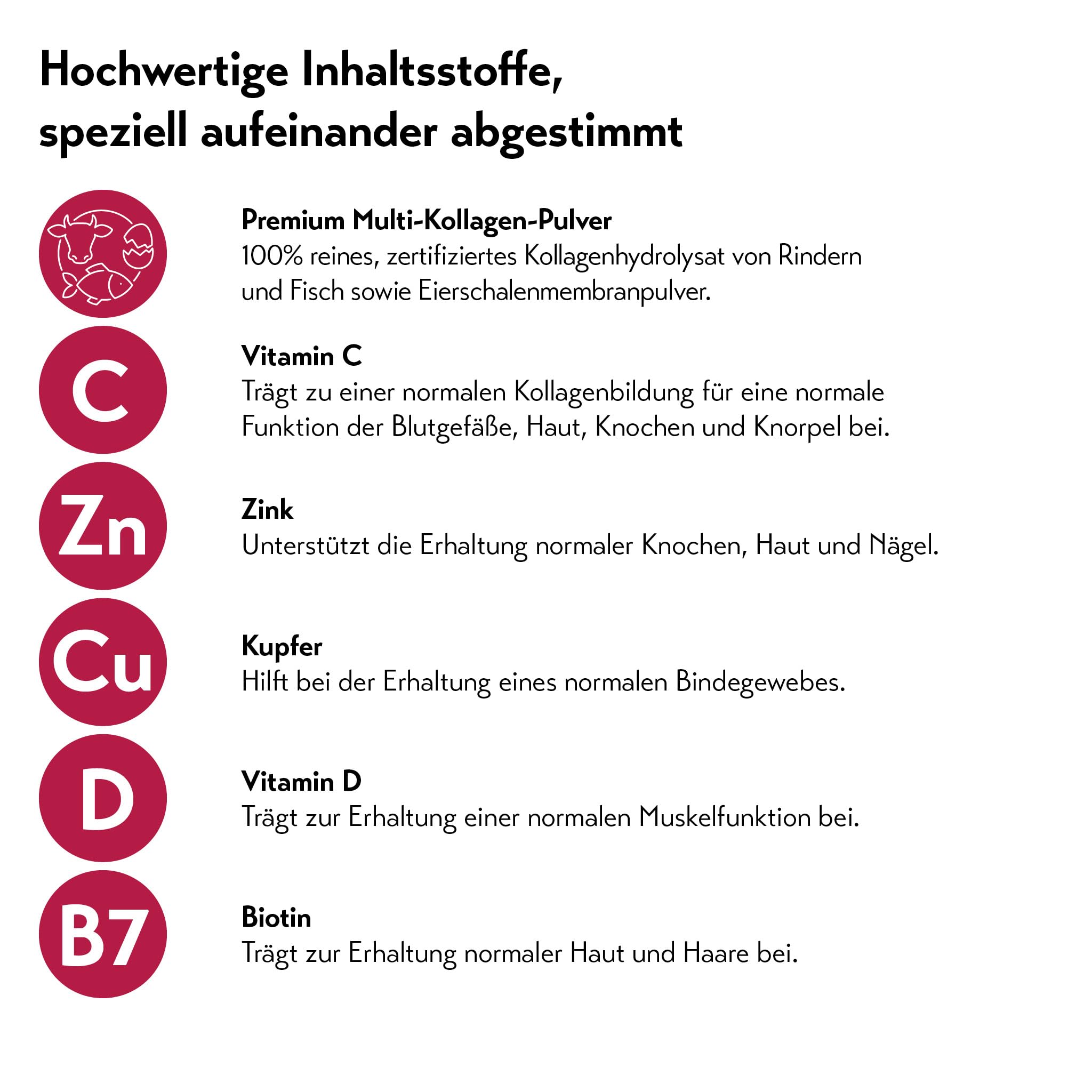 pureSGP® Multi Formula Kollagen Peptide: Reinstes Kollagen in Apothekenqualität - Spezialformel aus Rind, Fisch & Eierschale für ganzheitliche Unterstützung. Kollagentyp I, III, V & X - Mit Vitamin C