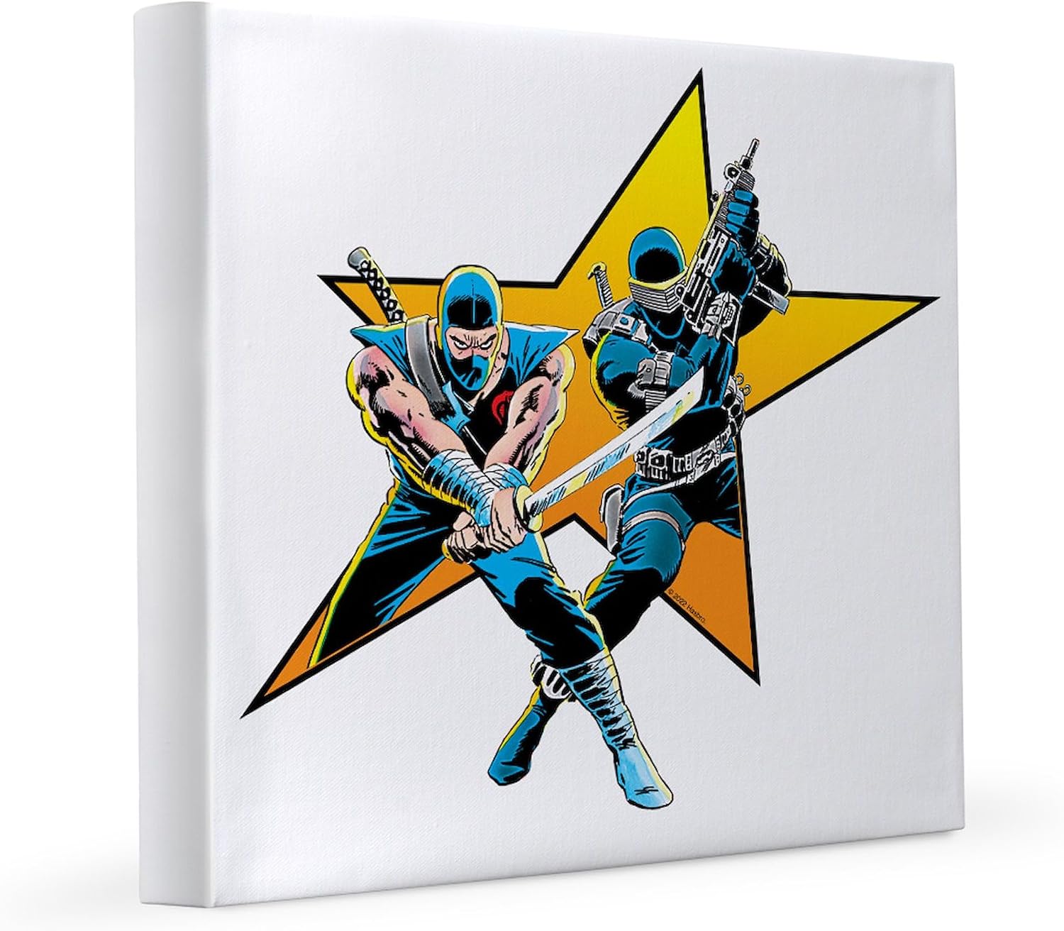 CafePress G.I. Joe Storm Shadow and Snake E 8x8 Canvas Print
