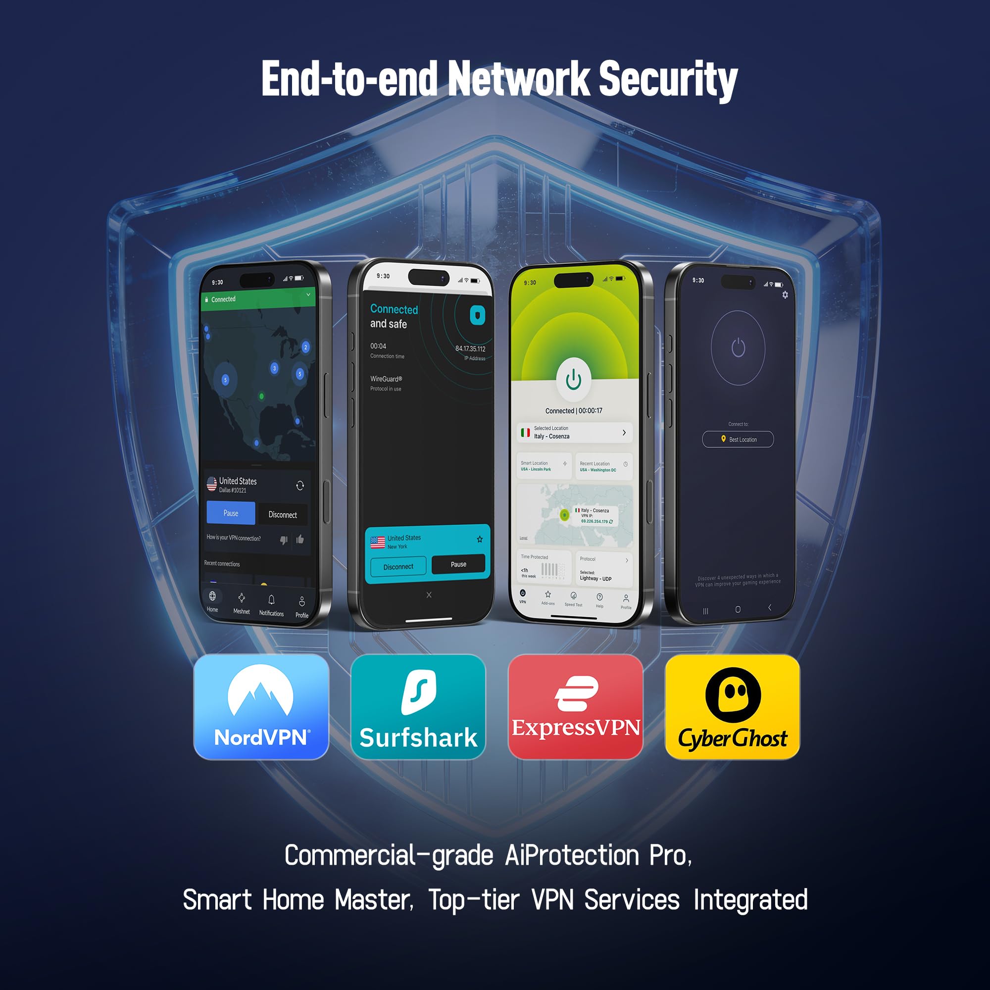 H3C AX5400 dwuzakresowy router WiFi 6 (NX54)-802.11.ax szybki router, 6 anten o wysokim wzmocnieniu, zasilanie NPU do strumieni 4K, zasięg całego domu, WPA3, bezpieczeństwo sieci bez subskrypcji, VPN