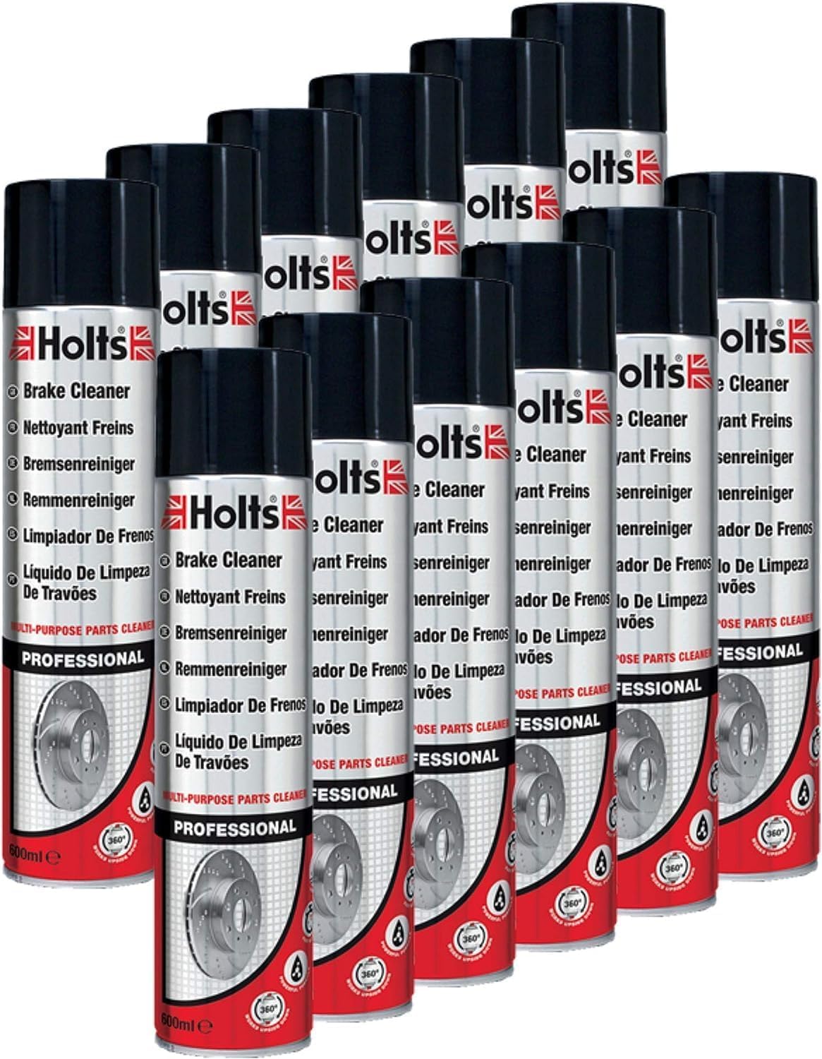 Holts Pack de 12 limpiadores de frenos y embragues (52460600131-12)