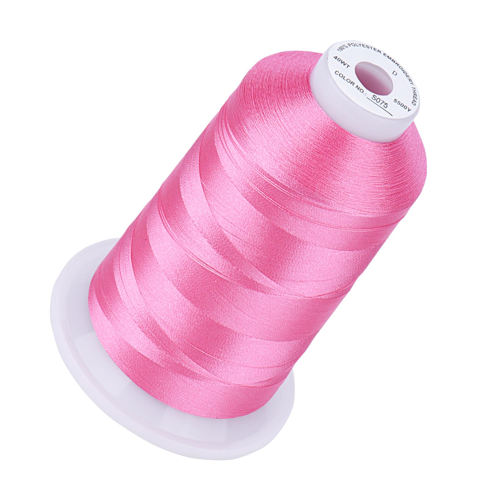 Simthread 5500Yds 40WT Polyester Machine Embroidery Thread, Pink S075