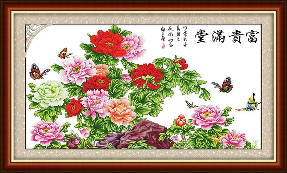 LovetheFamily クロスステッチキット DIY 手作り刺繍キット 正確な図柄印刷クロスステッチ 家庭刺繍装飾品 11CT