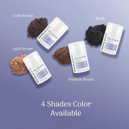 Miniatura 6 de BosleyMD BosVolumize - Fibras engrosantes del cabello, fórmula de construcción del cabello con queratina natural para cabello fino o puntos calvos,