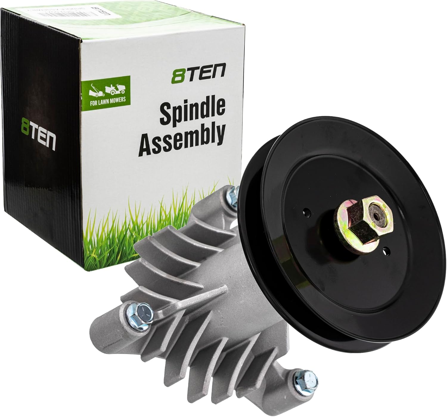 8TEN Mower Spindle with Pulley for Husqvarna Craftsman Poulan 38 42 inch Deck 539110158 532130794 582922301