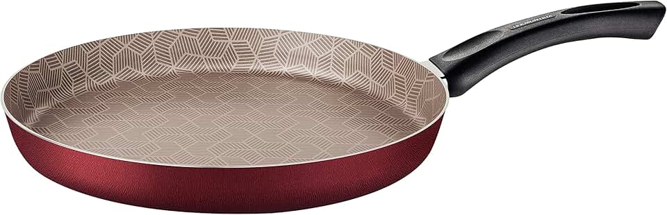 Panquequeira Tramontina Paris em Alumínio com Revestimento Interno e Externo Antiaderente Starflon Max Vermelho 28 cm 1,8 L