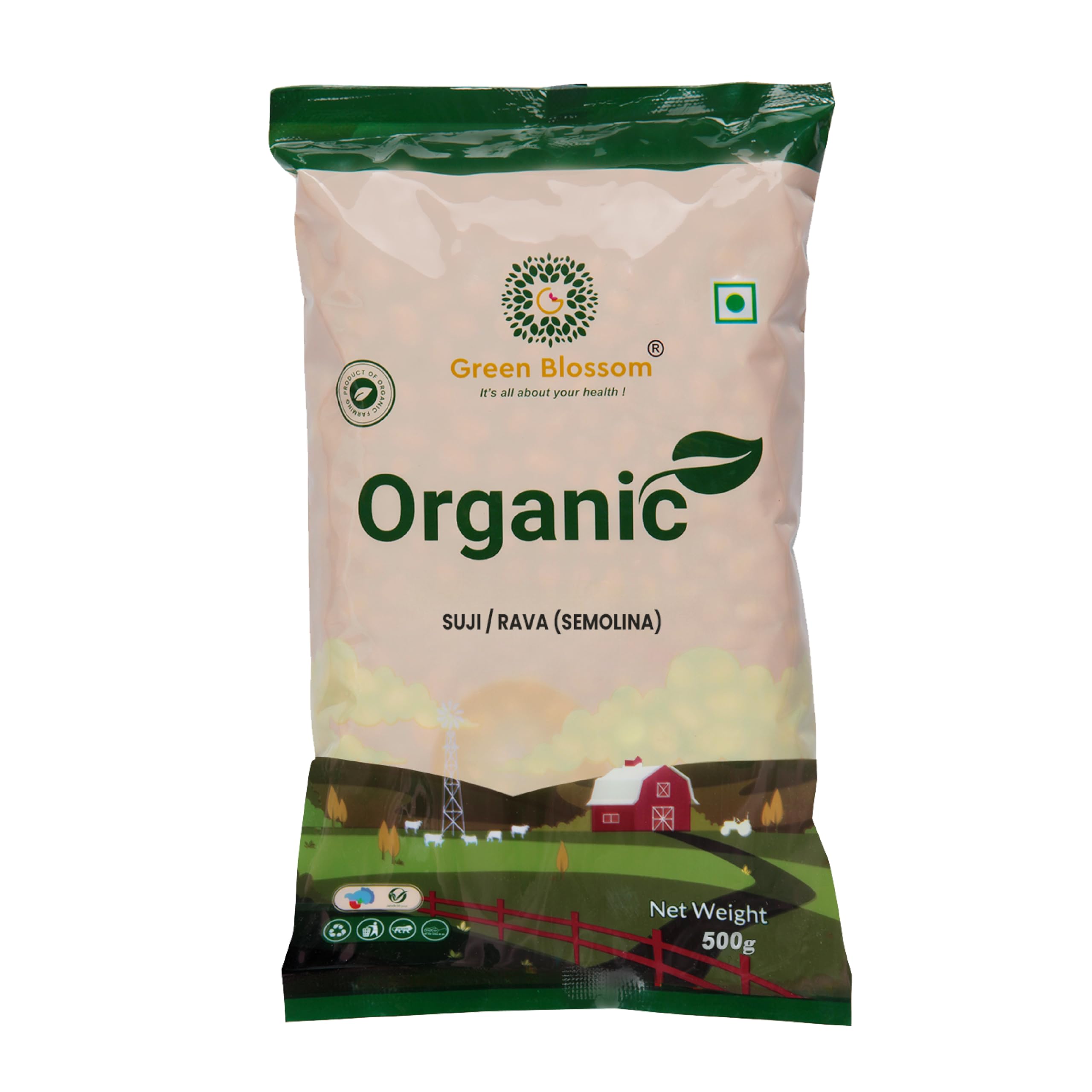 Green Blossom Organic Bajra Pearl Millet Whole and Basmati RIC | Combo of 2 | Style 210 1