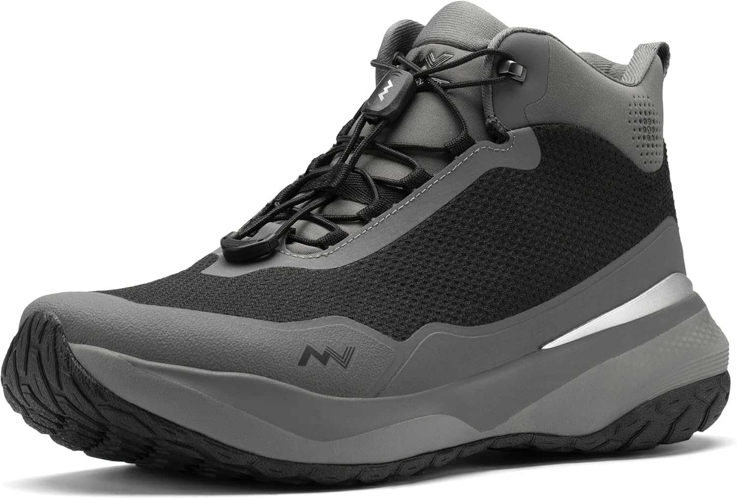 ZN-30 Men's Tactical Hiking Boots, Lightweight Waterproof Trekking Shoes for Outdoor Trail Walking, Mid-Top Combat Boots with QuickLace & Ortho-X Support