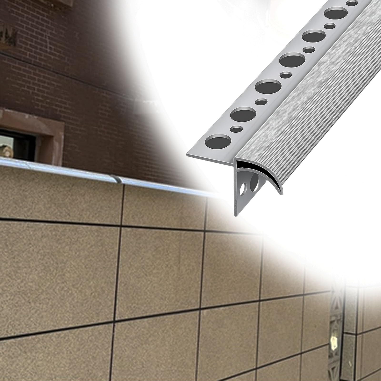 vierteaguas muro exterior Línea de goteo para aleros, 2 x 50, 8 x 180 cm, deflector de techo de metal para cornisa de pared exterior, cerca/alféizar de ventana(W 20 MM L 120 CM)