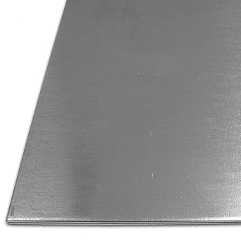 B&T Metal Galvanised Steel Sheet 3.0 mm Thick Size 200 x 500 mm Galvanised sheet metal in cut