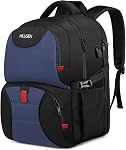 Sac à dos de voyage extra large pour ordinateur portable de 50L, sac à dos d'affaires pour hommes et femmes avec port de chargement USB, résistant à l'eau, compatible TSA, grand sac pour ordinateur de 17,3 po, sacs à dos scolaires noirs