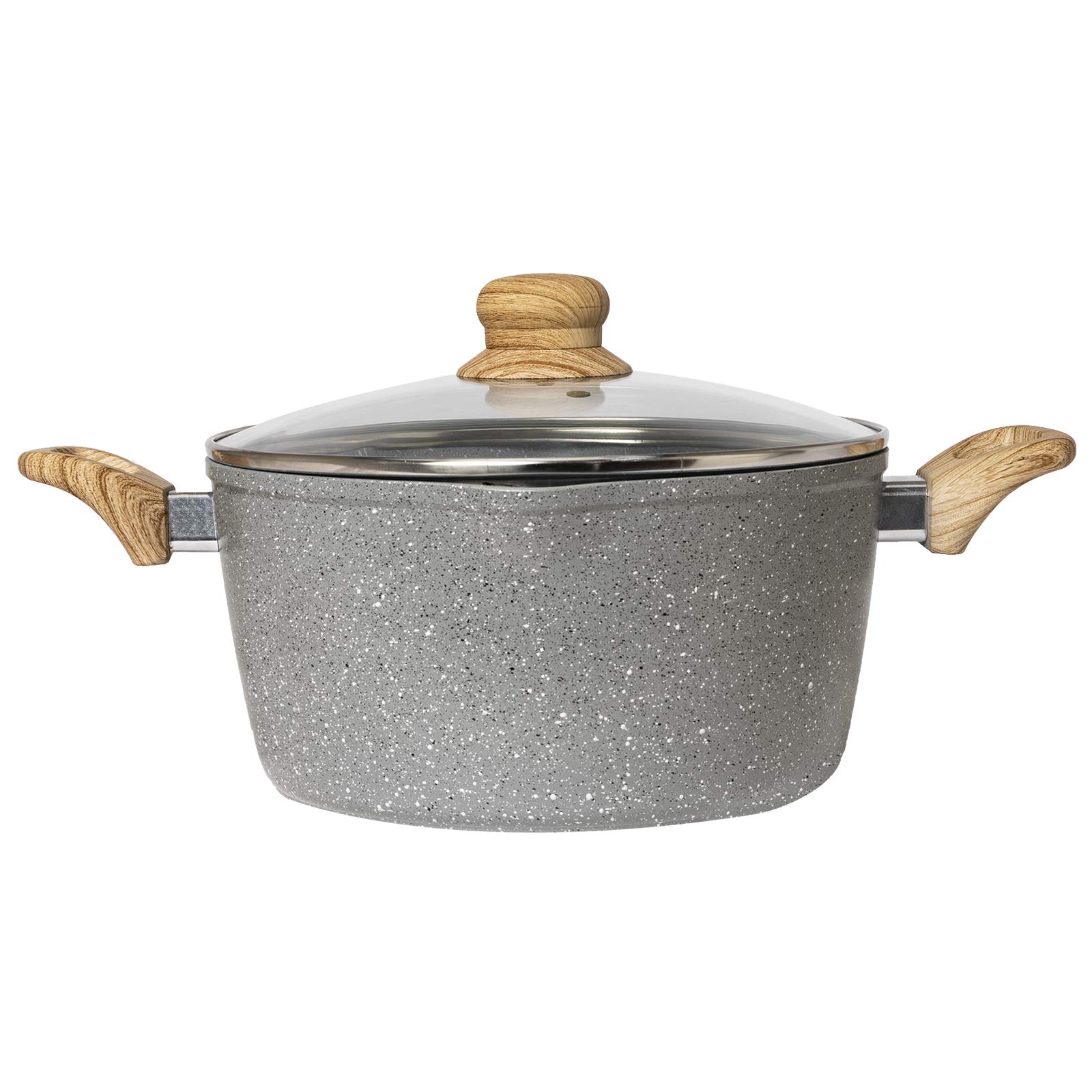 Country Kitchen Cookware Forged Aluminum Dutch Oven Quart