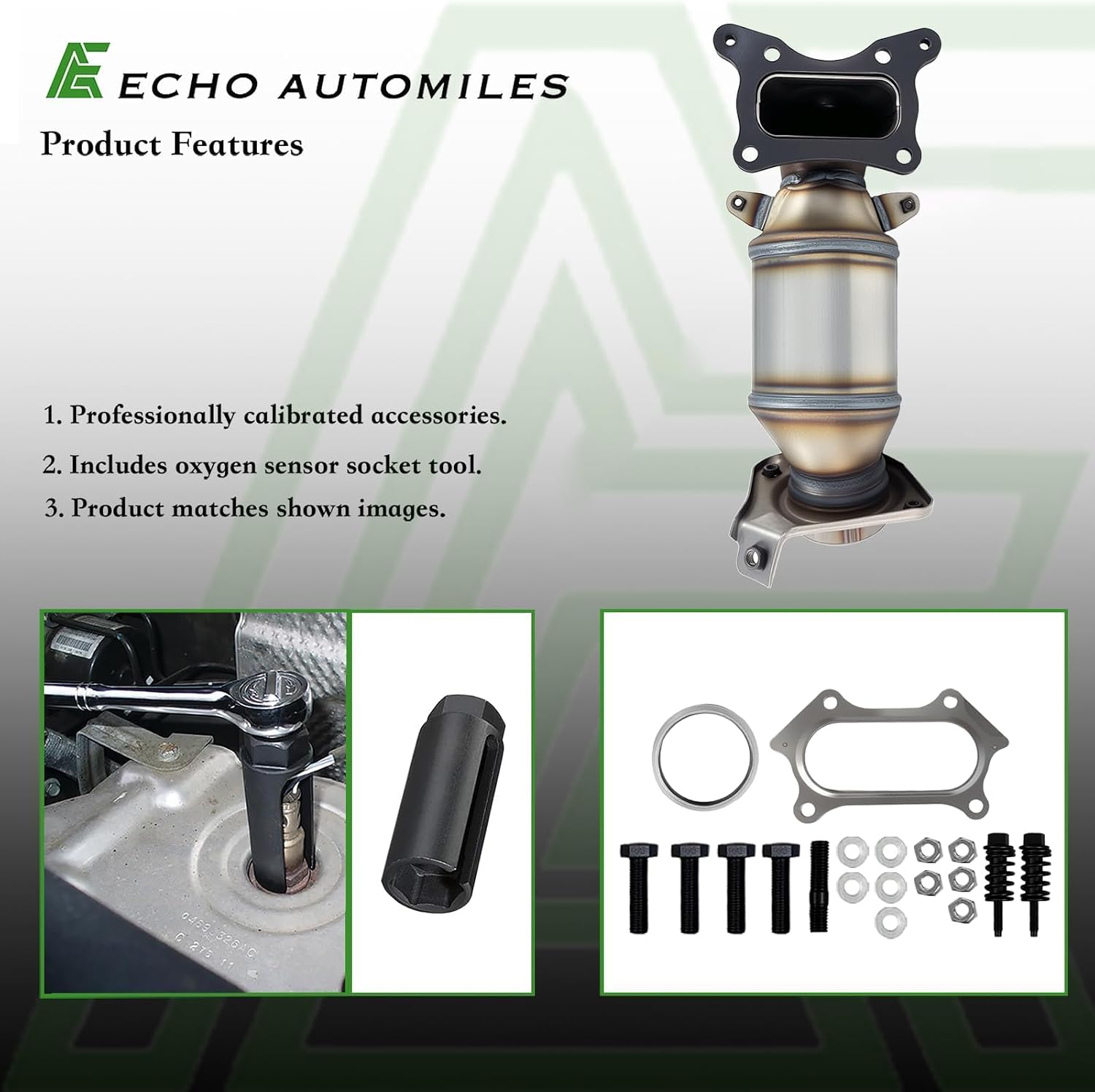 Front Catalytic Converter Compatible with Honda CRV CR-V 2012 2013 2014 2.4L L4 (EPA Compliant) 641503