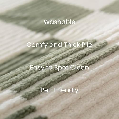 Miniatura 3 de Revival Rugs Gambit - Alfombra lavable de 5 pies 3 x 8 pies para sala de estar o dormitorio, 100% reciclada, certificado Oeko-Tex, pelo mediano,