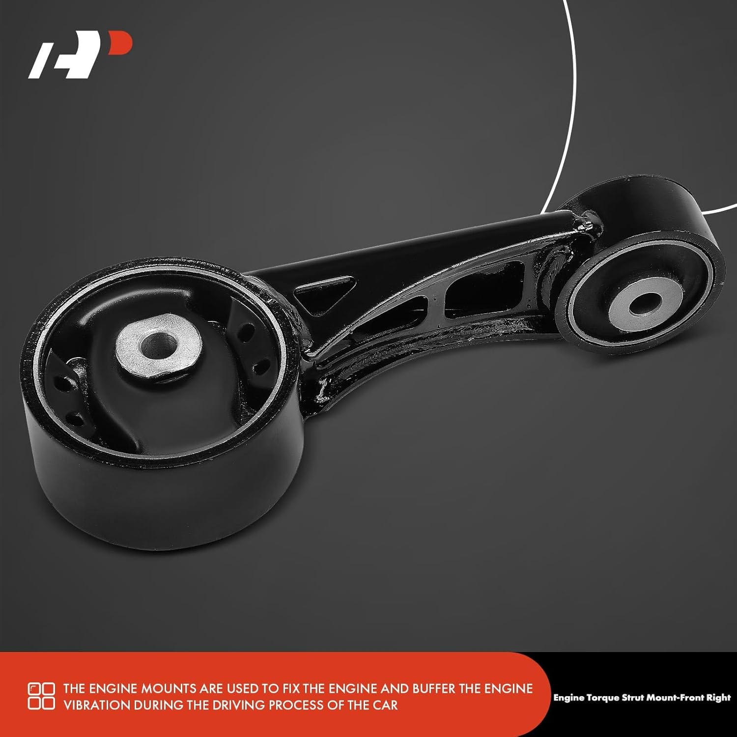 A-Premium Front Right Passenger Side Torque Strut Mount Compatible with Toyota Highlander 2014 2015 2016, 3.5L