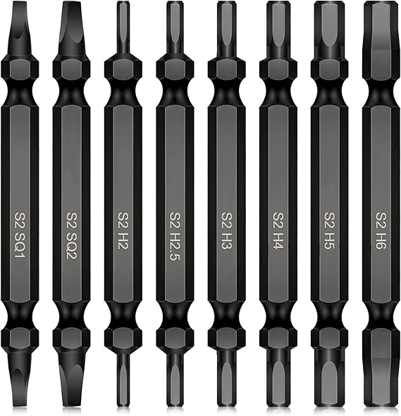 CYLBAQ Double End Allen Key Drill Bit Set, 6pcs Hex Bits(26mm) + 2pcs