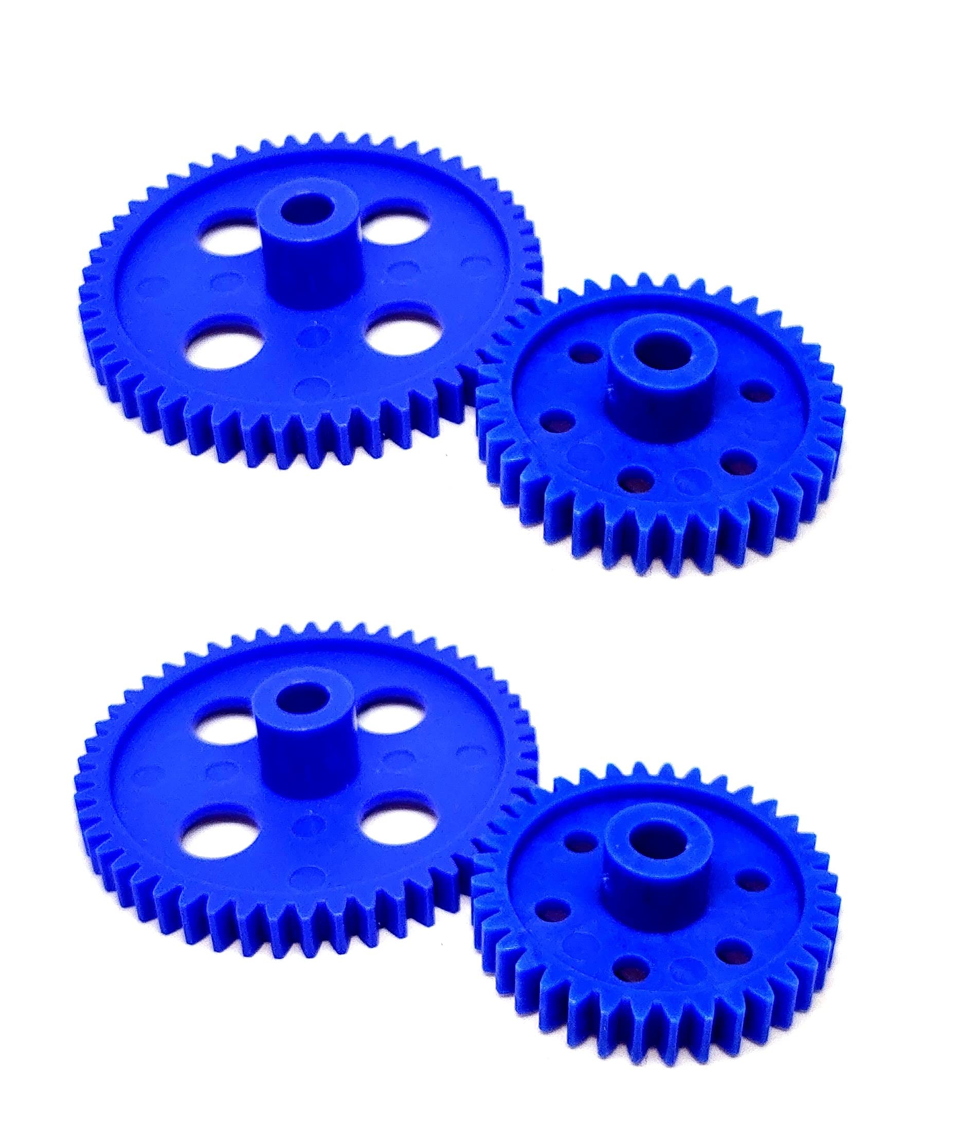 INVENTO 2pcs each Plastic Spur gear 36 Teeth + 50 Teeth 6.5mm Width, 6mm hole for DIY Projects-image-33