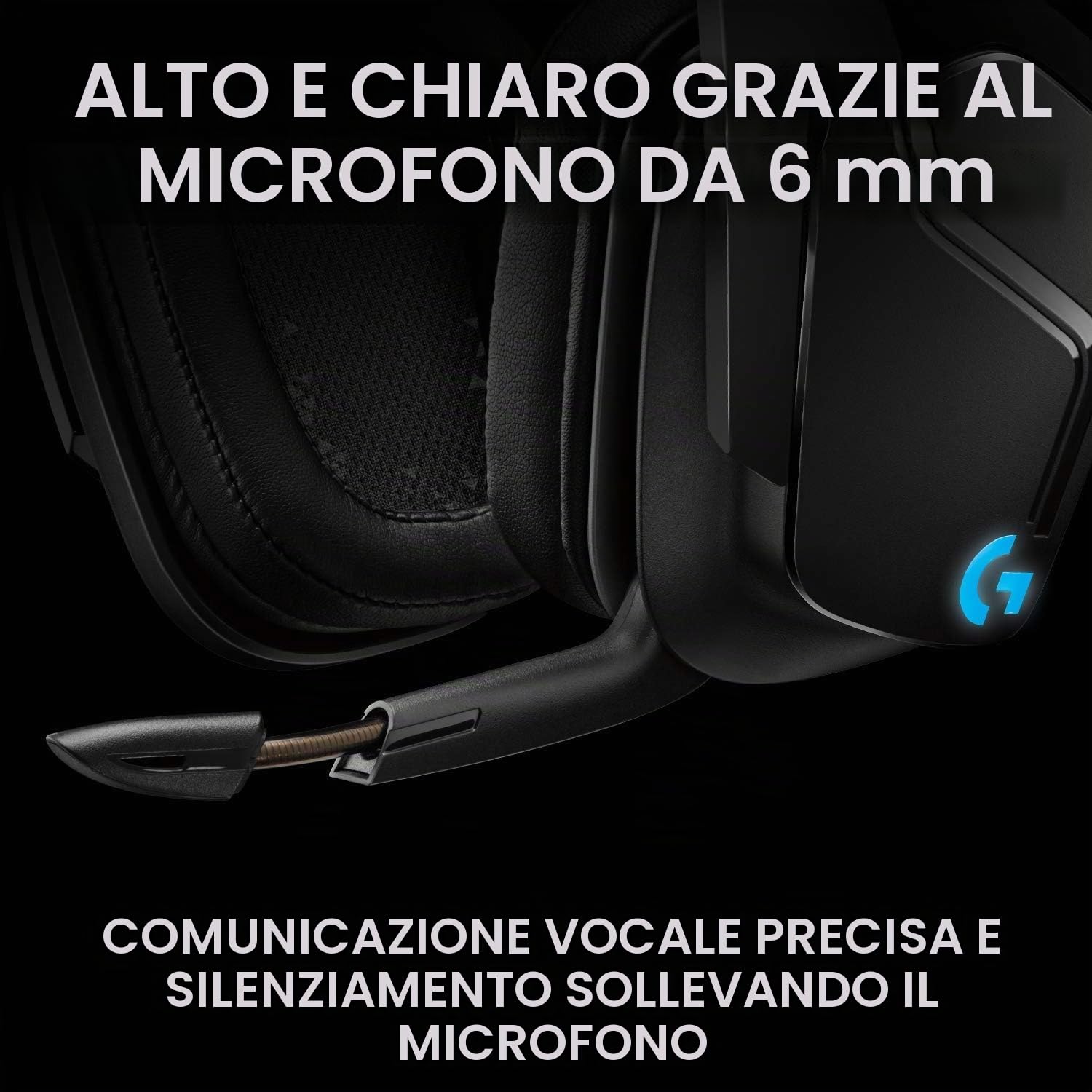 Natur Pur LieferAlles E.C. Cuffie da gioco wireless G935 con LIGHTSYNC RGB, 7.1 Surround Sound DTS Headphone: X 2.0, driver da 50 mm, connessione wireless, switch PC/Xbox One/PS4/N, colore nero