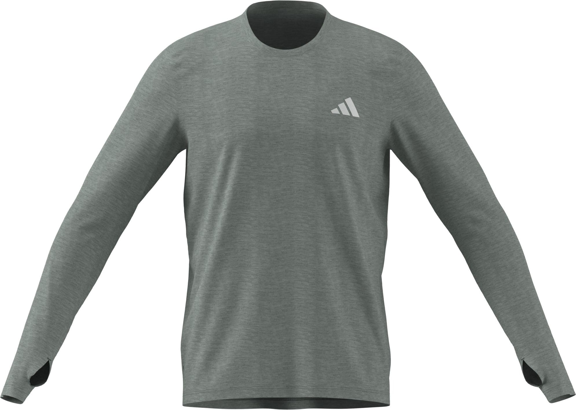 adidas heren adi365 Running Essentials Long Sleeve, medium grey heather, XS
