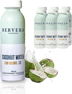 100% Pure Coconut Water Multi-Pack (6 x 200ml), Packed with Electrolytes & Potassium | Naturally Hydrating | No added Sugar (6 Pack)