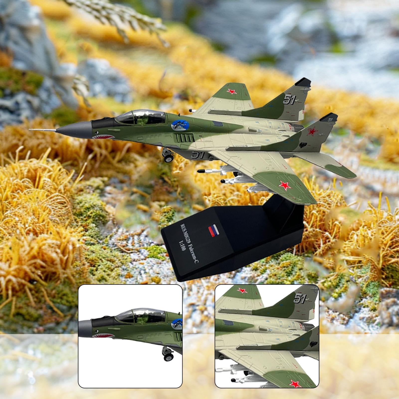 F Fityle Modelo de Avión Diecast Maqueta Militar a Escala Avión de Coleccionable Réplica de Escritorio en Aleación Metálica Acabado Detallado