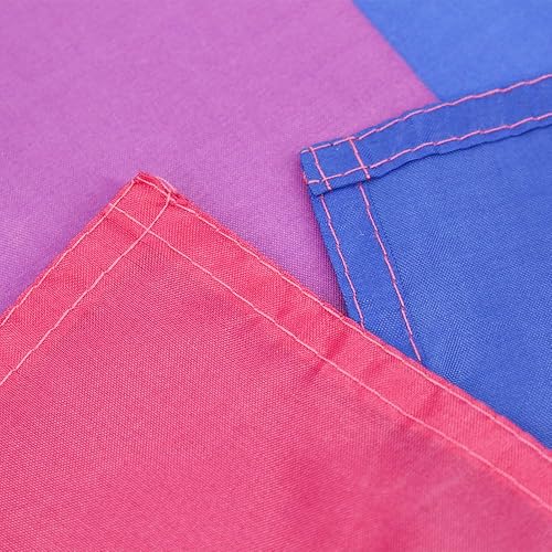 Miniatura 4 de Flaglink Bandera de orgullo bisexual de 3 x 5 pies, pancarta de arco iris bi, paquete de 2