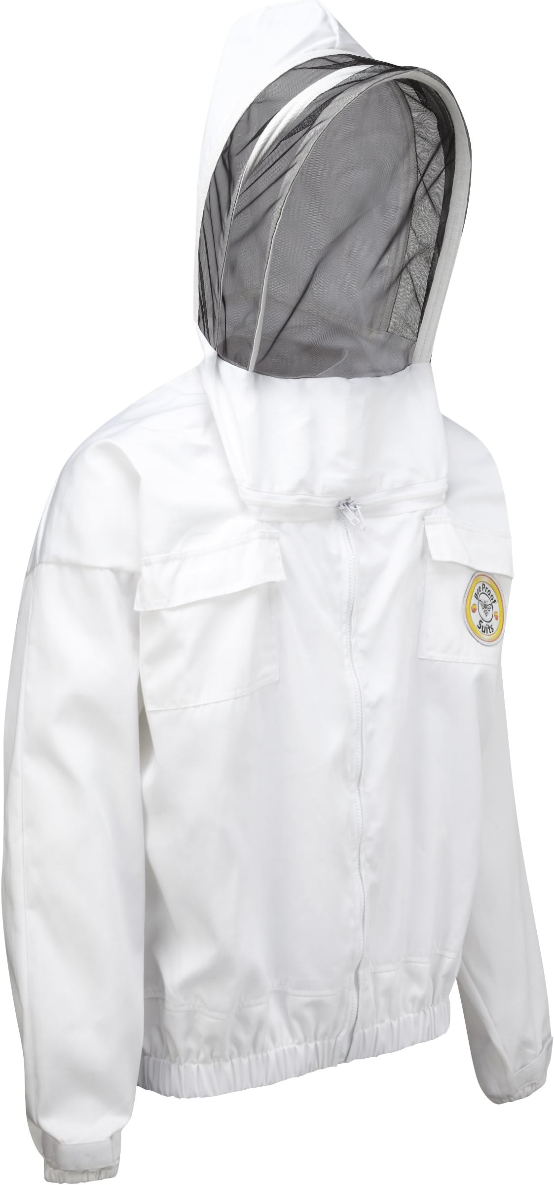 Bee Proof Suits Bee Keeper''s Jacket Cotton Bee Jacket with Throw Back Hood Astronaut Style Beekeeping Jacket Large'