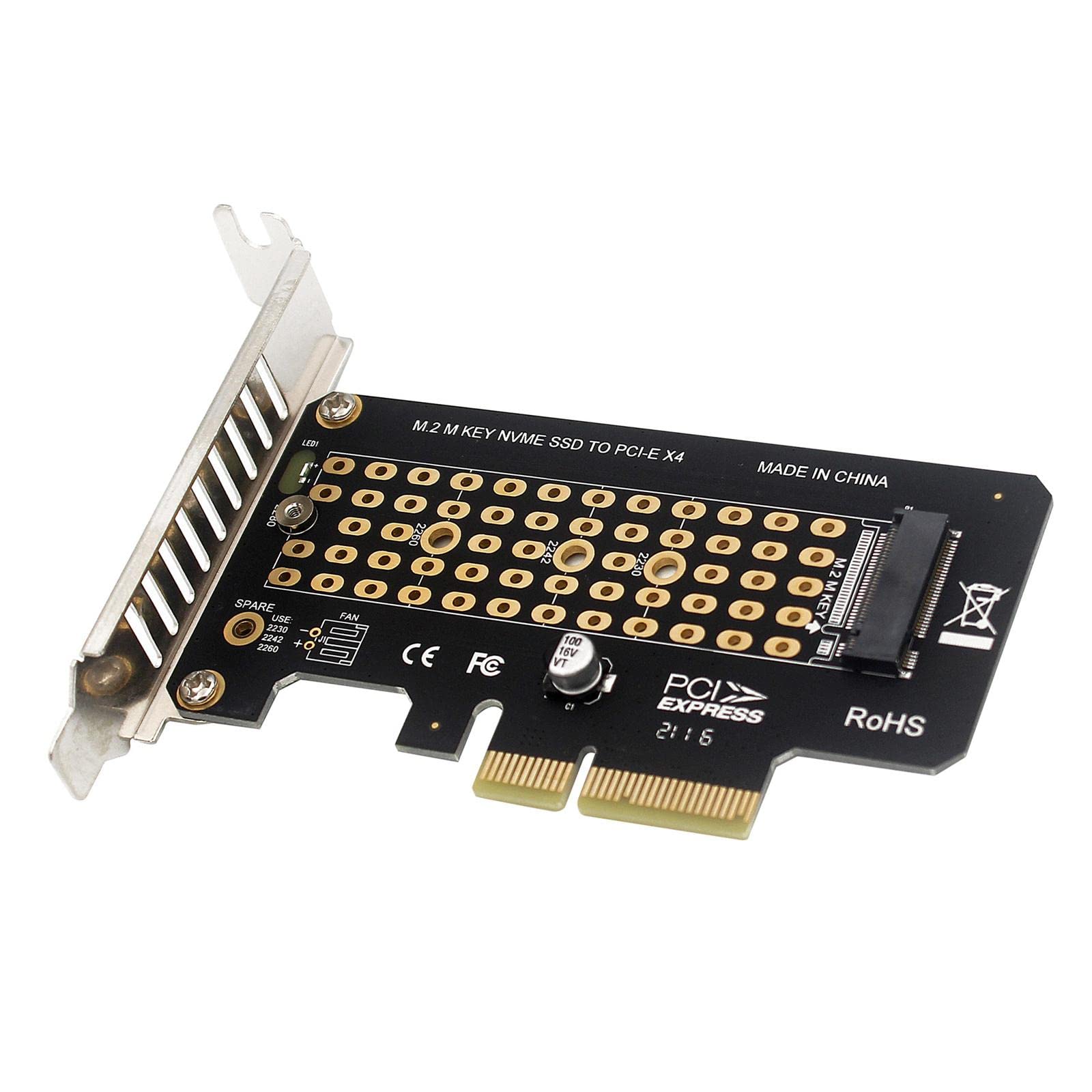 PCI-E to M2 Nvme Adapter PCI-E X4x8x16 Slot Converter Card Half Height-image-35