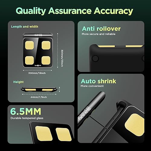 Miniatura 7 de RunStar Báscula inteligente para peso corporal elegible para FSA y HSA, báscula de baño digital de 8 electrodos con IMC, porcentaje de grasa