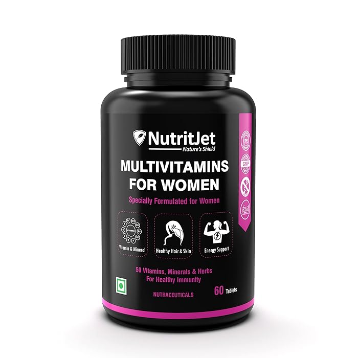 Buy NutritJet Multivitamin For Women With Probiotics Supplement With 50