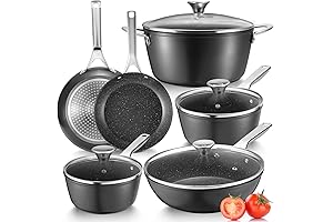 Fadware Induction Cookware Non-stick, Nonstick Pots and Pans Set