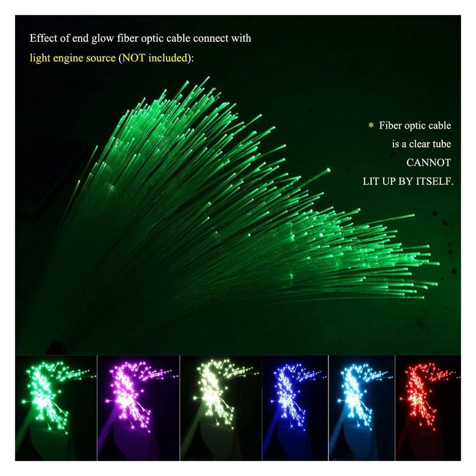 Podwójny Port 16W RGB LED Światła Światłowodowe Gwiazda Zestaw Oświetlenia Sufitowego, APP/Pilot Aktywowany Dźwiękiem 450 sztuk * 0.75 MM * 2 M,żYwy, Kolorowy, GwiaźDzisty Sufit