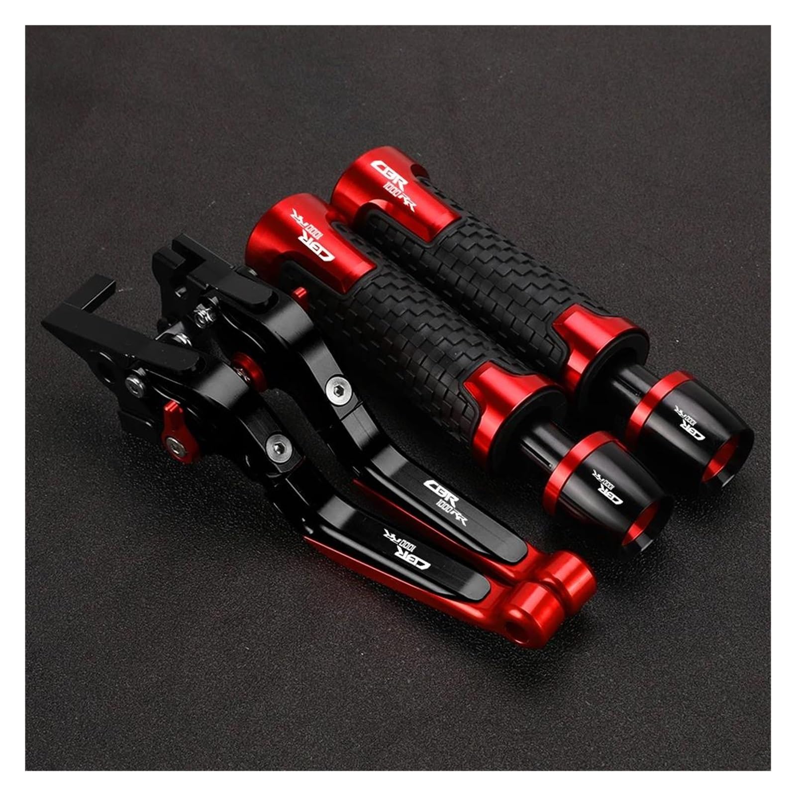 Poignées CBR1000RR anti-vibrations et leviers usinés S-03 Fire