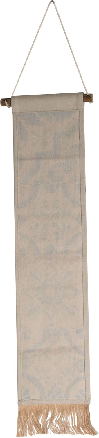 Foreside Home & Garden Multicolor Cotton Tile Pattern Hanging Wall Decor, Décor : Home & Kitchen