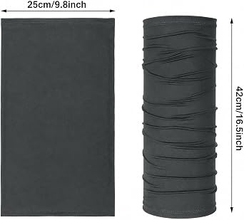 Geyoga 6 Pieces Summer UV Protection Cooling Neck Gaiter Face Clothing Neck Gaiter Mask Scarf Sunscreen Breathable Bandana