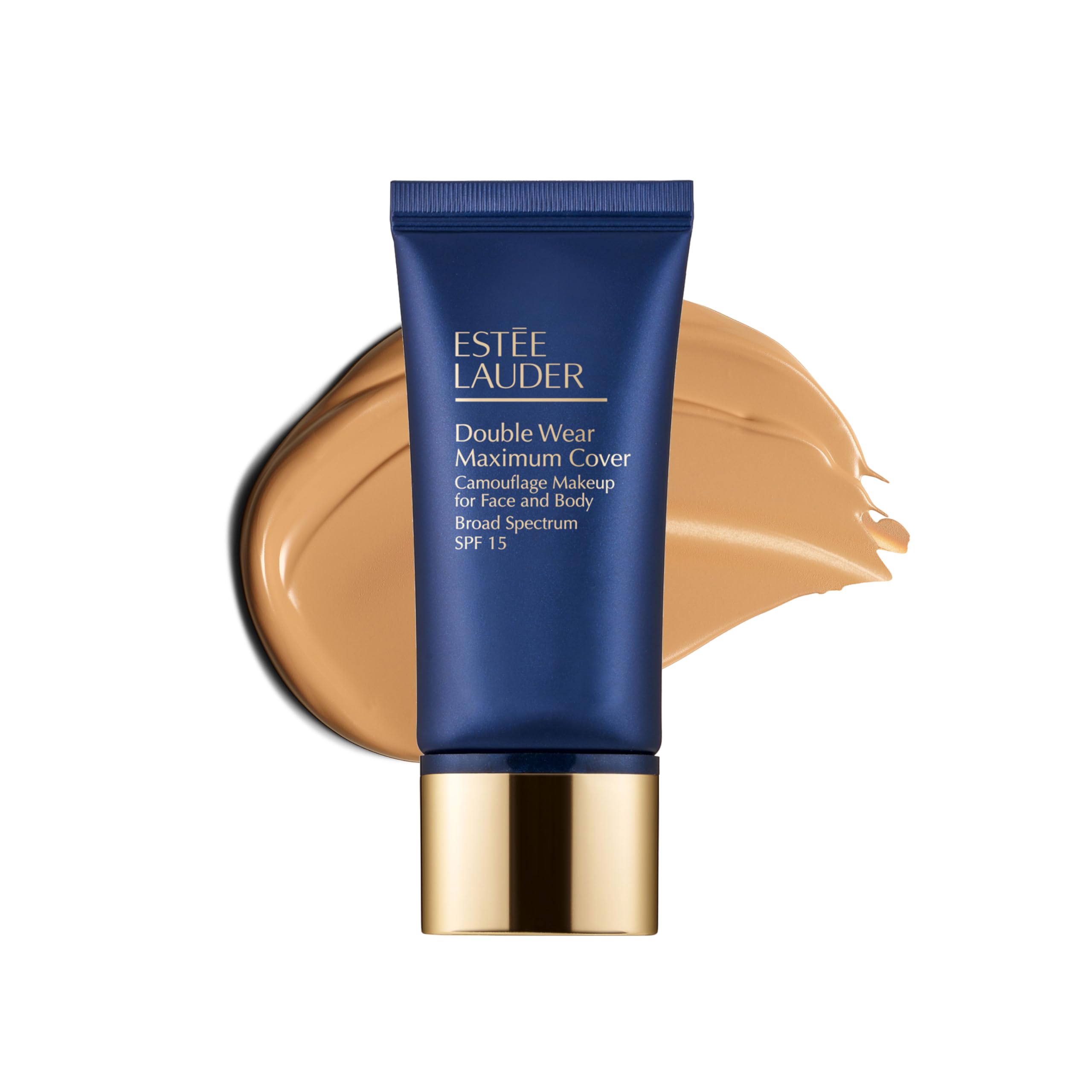 Photo 1 of Estée Lauder Double Wear 24-Hour Maximum Cover Camouflage Foundation for Face and Body SPF 15 | Full Coverage | Tattoo Cover Up Makeup Waterproof, 1.0 Fl Oz, 4W1 Honey Bronze
