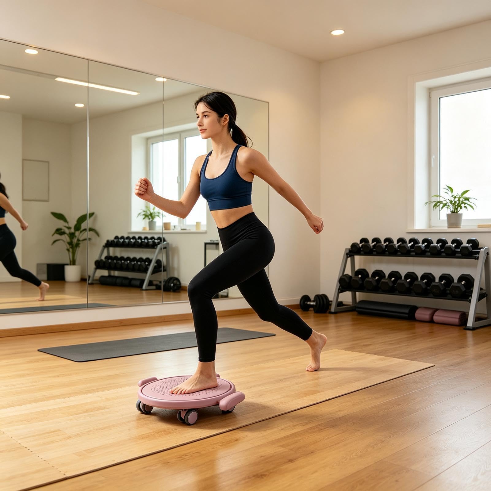 Leise Gleitscheiben Leiser Disc-Trainer mit Rädern für Core-Training