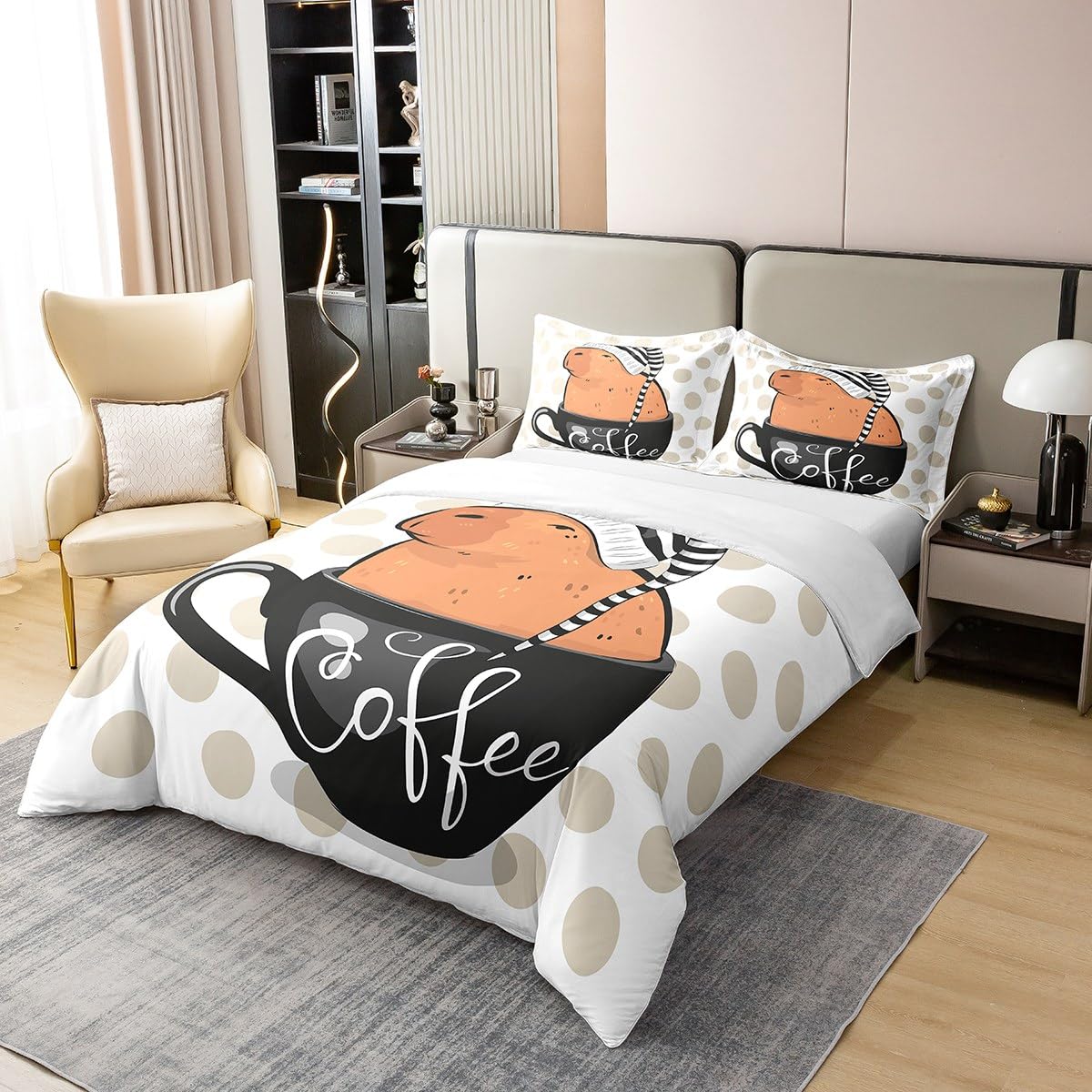 Parure Housse De Couette 2 Pièces 100x120 Cm (Berceau) Woods Animals