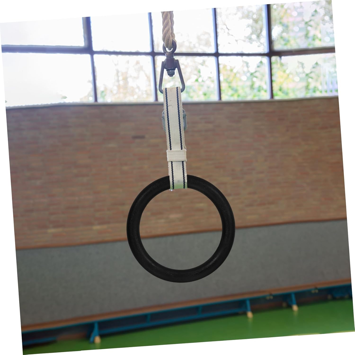 2PCS Gymnastic Rings for Strength Training Durable Workout Rings for Pull Ups Dips and Bodyweight Exercises for Home and Outdoor Workouts