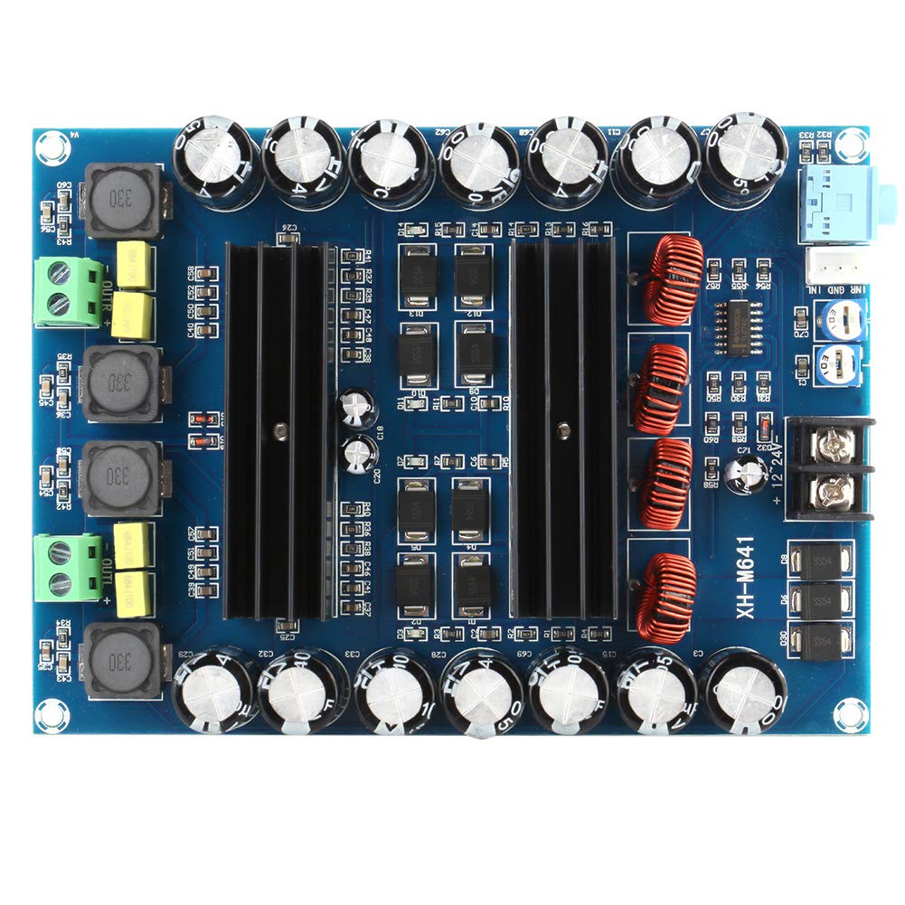 Carte Amplificateur Audio Numérique 50W X 2 - Alimentation 5V-24V DC, Pour Haut-parleurs 2-8Ω, Classe D