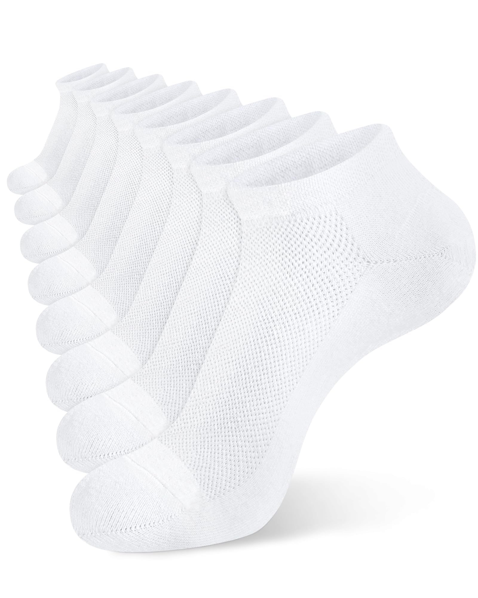 Jane Stone Men's Ankle Socks Cotton Non Slip No Show Socks Size 9-12/13-15