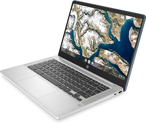Miniatura 2 de HP Chromebook 14a-na0062tg, portátil HD de 14 pulgadas, Intel Pentium Silver N5030, 4 GB de RAM 128 GB eMMC Google Chrome OS Notebook delgado con