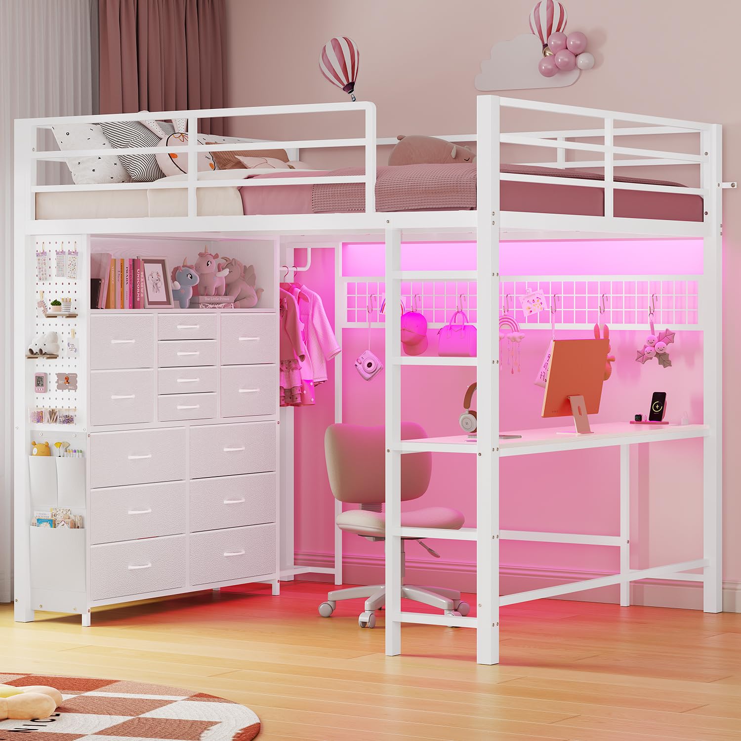 ADORNEVE Full Size Loft Bed